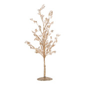 Copac decorativ metal plastic auriu 9x9x45 cm