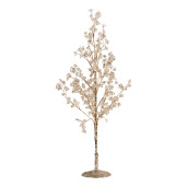 Copac decorativ metal plastic auriu 9x9x50 cm