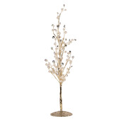 Copac decorativ metal plastic auriu II 9x9x46 cm