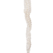 Ornament brad Craciun plastic alb 4x4x50 cm