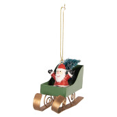Ornament brad Craciun Saniuta metal multicolor 10x3x8 cm