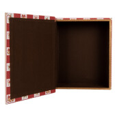 Set 3 cutii Craciun tip carte mdf multicolor  (3) 27x22x7 / 22x17x6 / 17x12x4 cm