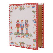 Set 3 cutii Craciun tip carte mdf multicolor HF (3) 27x22x7 / 22x17x6 / 17x12x4 cm