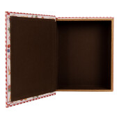 Set 3 cutii Craciun tip carte mdf multicolor HF (3) 27x22x7 / 22x17x6 / 17x12x4 cm