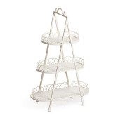 Raft 3 polite otel alb Lexi 54x27x88h
