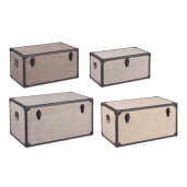 Set 4 cufere depozitare Riley 51x28x26h; 58x32x30h; 65x36x34h; 72x40x38h