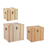 Set 3 cufere depozitare Wilfred 34x28x33h; 42x34x41h; 50x40x49h