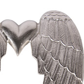 Aripi Inger aluminiu argintiu 38x3x46 cm