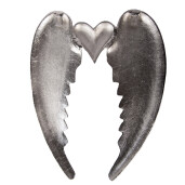 Aripi Inger aluminiu argintiu 38x3x46 cm