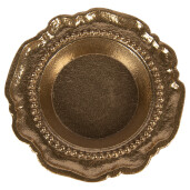 Bol decorativ aluminiu auriu Ø 12x2 cm