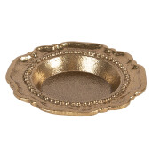 Bol decorativ aluminiu auriu Ø 12x2 cm