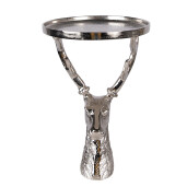 Bol decorativ aluminiu argintiu Ren Ø 25x38 cm