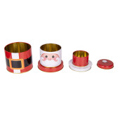 Set cutii Craciun metal multicolor 11x21 cm