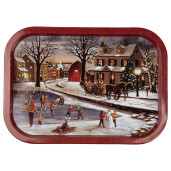 Tava Craciun staniu multicolor 40x29x2 cm