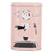Set 2 cutii depozitare cafea metal multicolor 13x9x20 cm, 11x7x18 cm