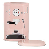 Set 2 cutii depozitare cafea metal multicolor 13x9x20 cm, 11x7x18 cm