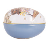 Ou decorativ Paste metal multicolor 8x13x8 cm