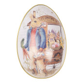 Ou decorativ Paste metal multicolor 8x13x8 cm