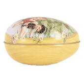 Ou decorativ Paste metal multicolor 7x11x7 cm