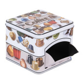 Cutie depozitare capsule cafea metal multicolor 15x15x12 cm
