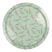 Farfurie metal verde roz Ø 32x2 cm