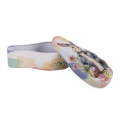 Cutie decor Iepuras Paste, metal multicolor 14x7x5 cm