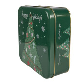 Cutie Craciun metal multicolor Happy Holidays 17x17x6 cm