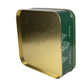 Cutie Craciun metal multicolor Happy Holidays 17x17x6 cm