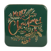 Cutie Craciun metal multicolor Merry Christmas 17x17x6 cm