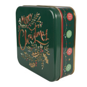 Cutie Craciun metal multicolor Merry Christmas 17x17x6 cm