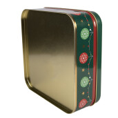 Cutie Craciun metal multicolor Merry Christmas 17x17x6 cm