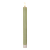 Set 2 lumanari cu led ceara verde deschis Ø 2x25 cm