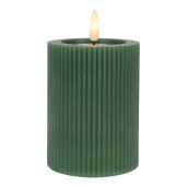 Lumanare ceara verde cu led Ø 8x13 cm