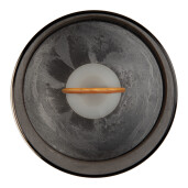 Candela led plastic maro Ø 8x10 cm