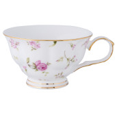 Ceasca cu farfurioara portelan Flowers Ø 15 cm x 7 cm 0,15 L