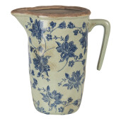 Carafa decorativa ceramica albastra 22x14x22 cm