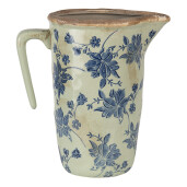Carafa decorativa ceramica albastra 22x14x22 cm
