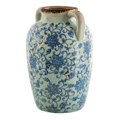 Vaza ceramica maro albastra 16x15x24 cm
