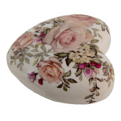 Set 2 decoratiuni Inimioare ceramica multicolora 11x11x4 cm