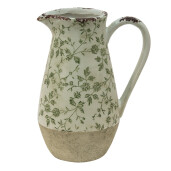 Carafa decorativa ceramica bej verde 20x14x25 cm