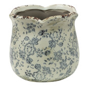Set 2 ghivece flori ceramica 12x12 cm