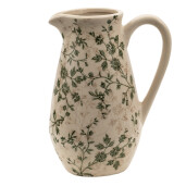 Carafa decorativa ceramica verde bej 16x12x22 cm