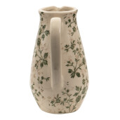 Carafa decorativa ceramica verde bej 16x12x22 cm