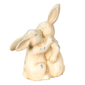 Figurine Iepurasi ceramica bej 20x10x25 cm