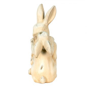Figurine Iepurasi ceramica bej 20x10x25 cm