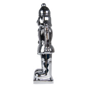Figurina Spargatorul de Nuci portelan argintiu 9x8x33 cm