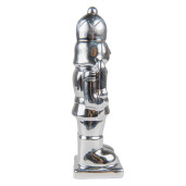 Figurina Spargatorul de Nuci portelan argintiu 6x6x20 cm