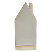 Casuta decorativa portelan bej 8x5x18 cm