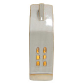 Casuta decorativa portelan bej 8x5x18 cm