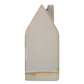 Casuta decorativa portelan bej 7x6x15 cm